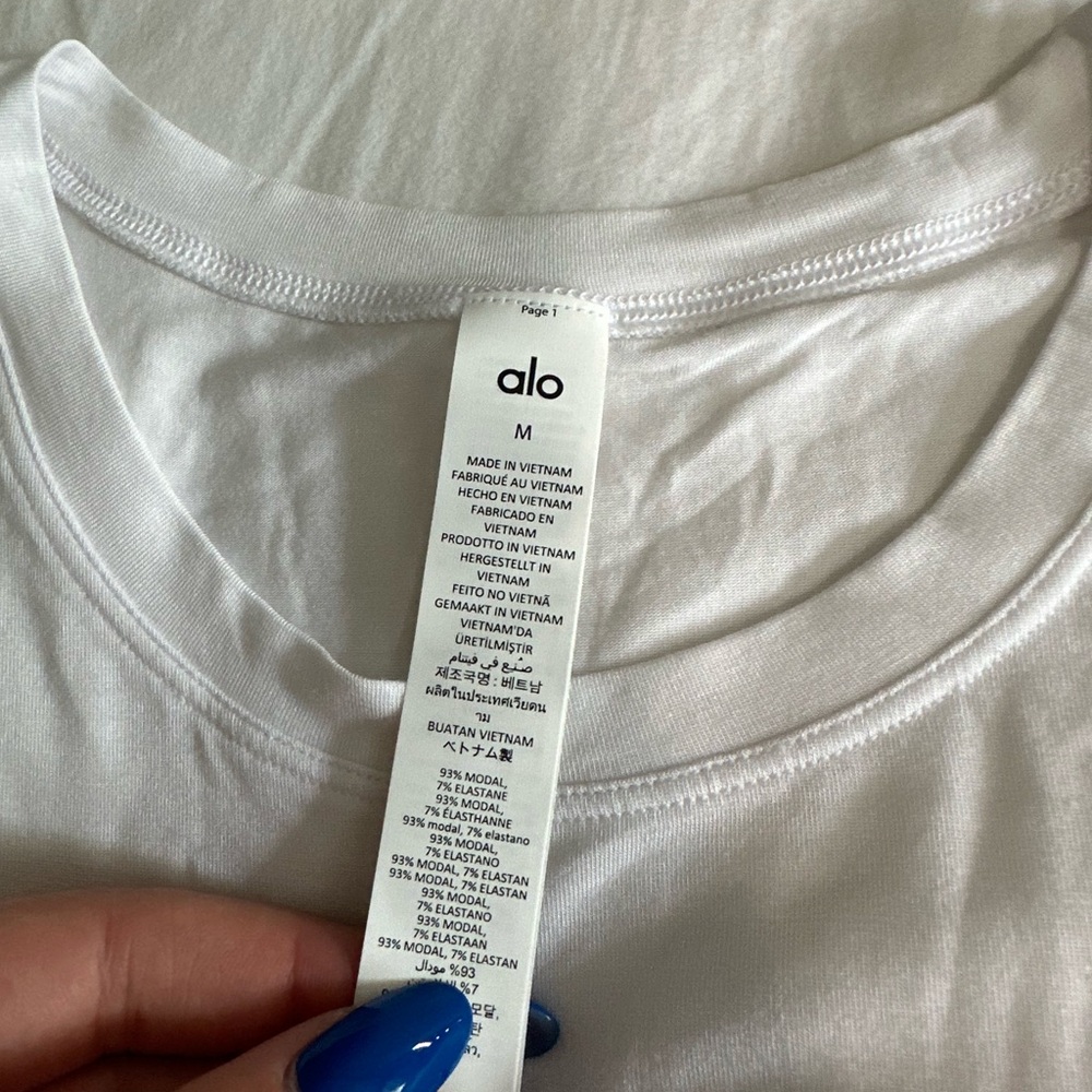 ALO Yoga White Tee